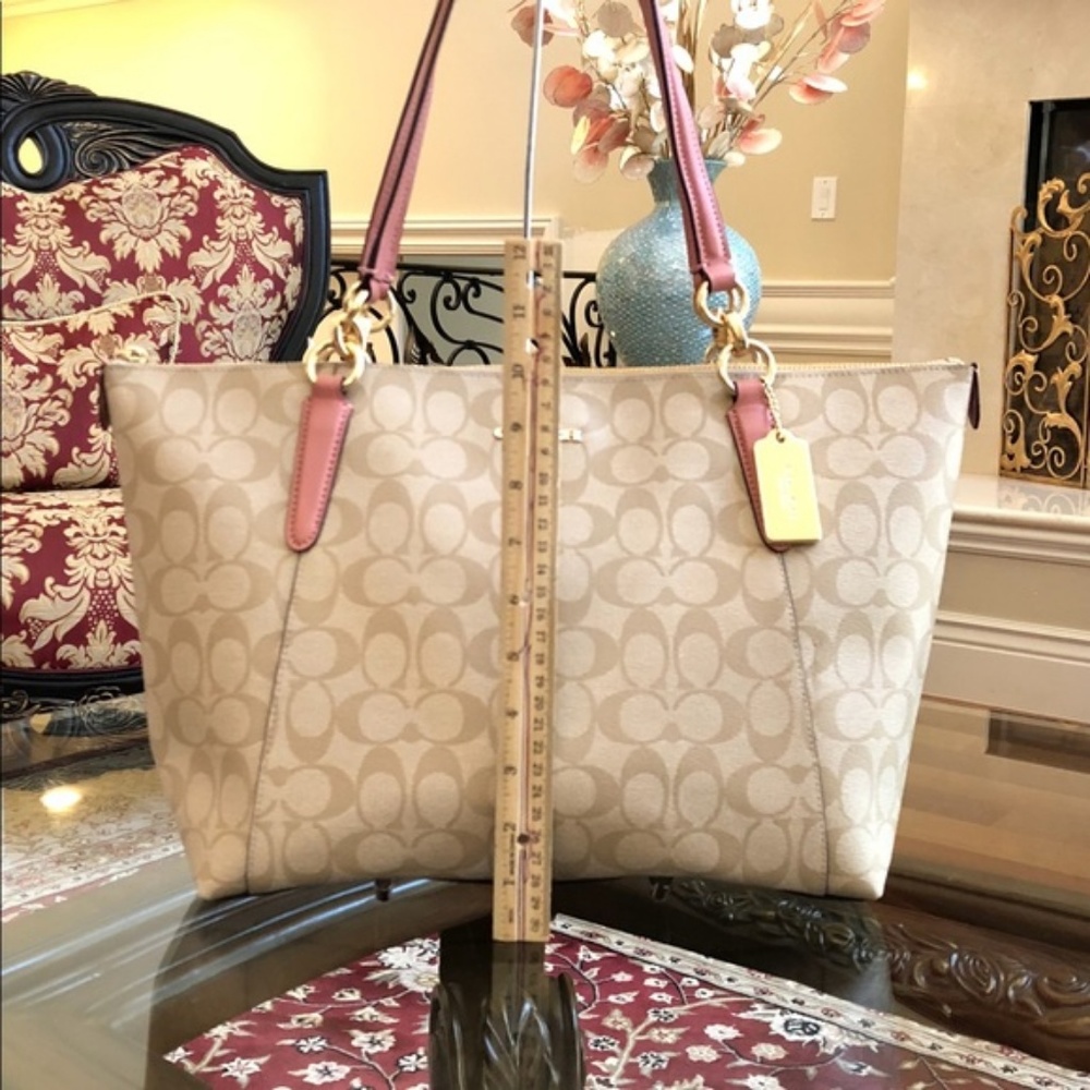 3pcs Coach Ava signature handbag+wallet+ID case - Picture 6 of 7